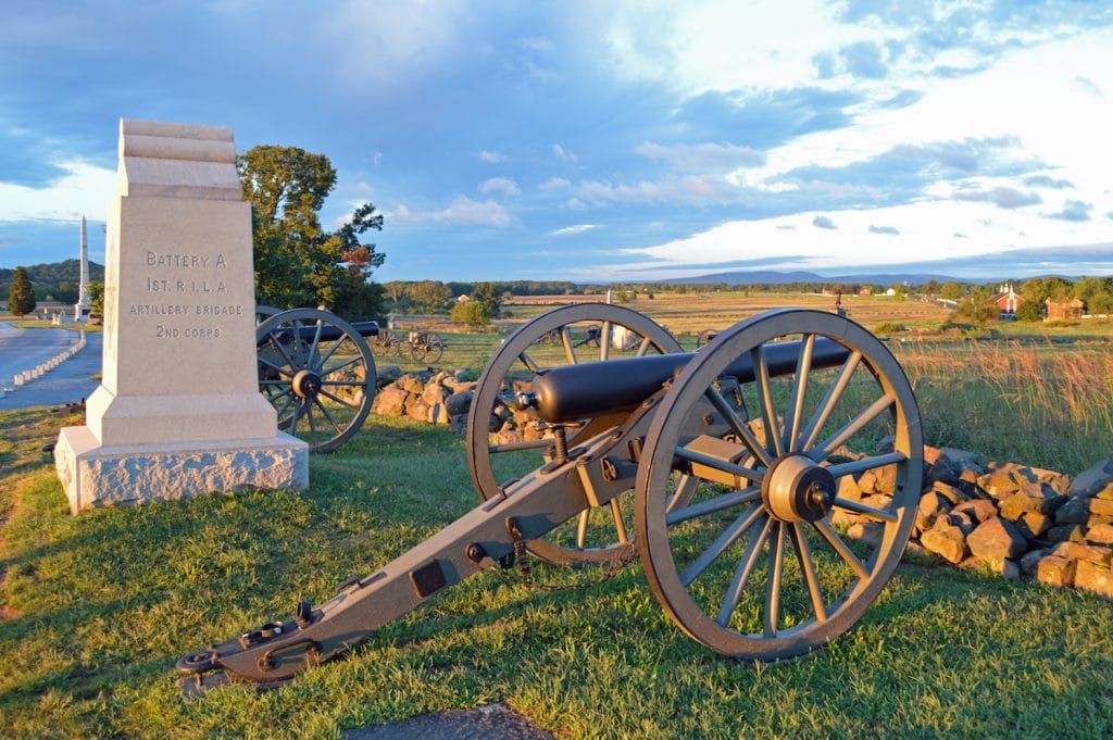 Driving tour at Gettysburg National Battlefield, Pennsylvania