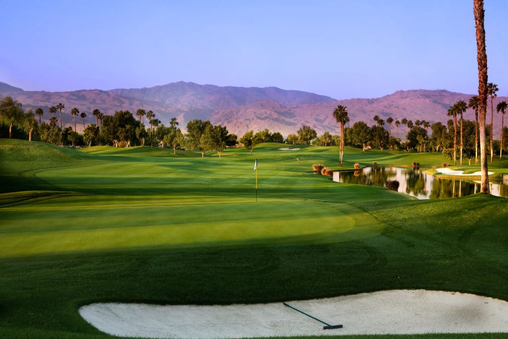 Palm Springs golf in the early morning light