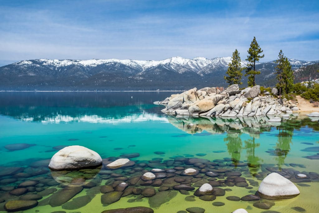 Sand Harbor area with rocky shore, Lake Tahoe