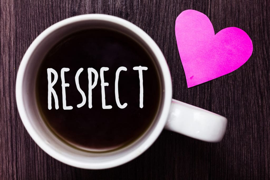Handwriting text Respect. Concept meaning Feeling of deep admiration for someone or something Appreciation Mug coffee lovely thoughts ideas love hart romantic memories brown wood