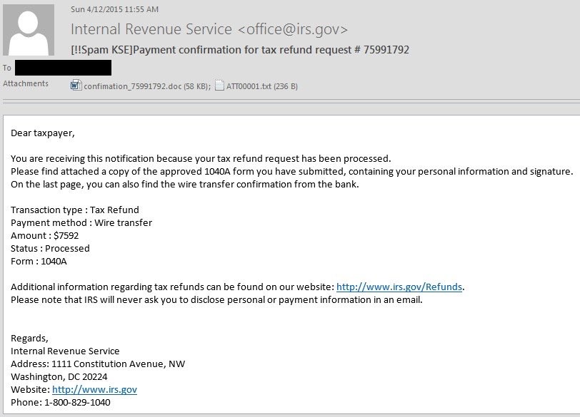 phishing email scams