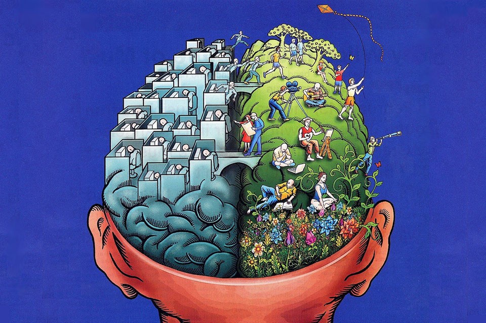 there are ways to boost brain power easily that are both fun and empowering. (Illustration of human brain).